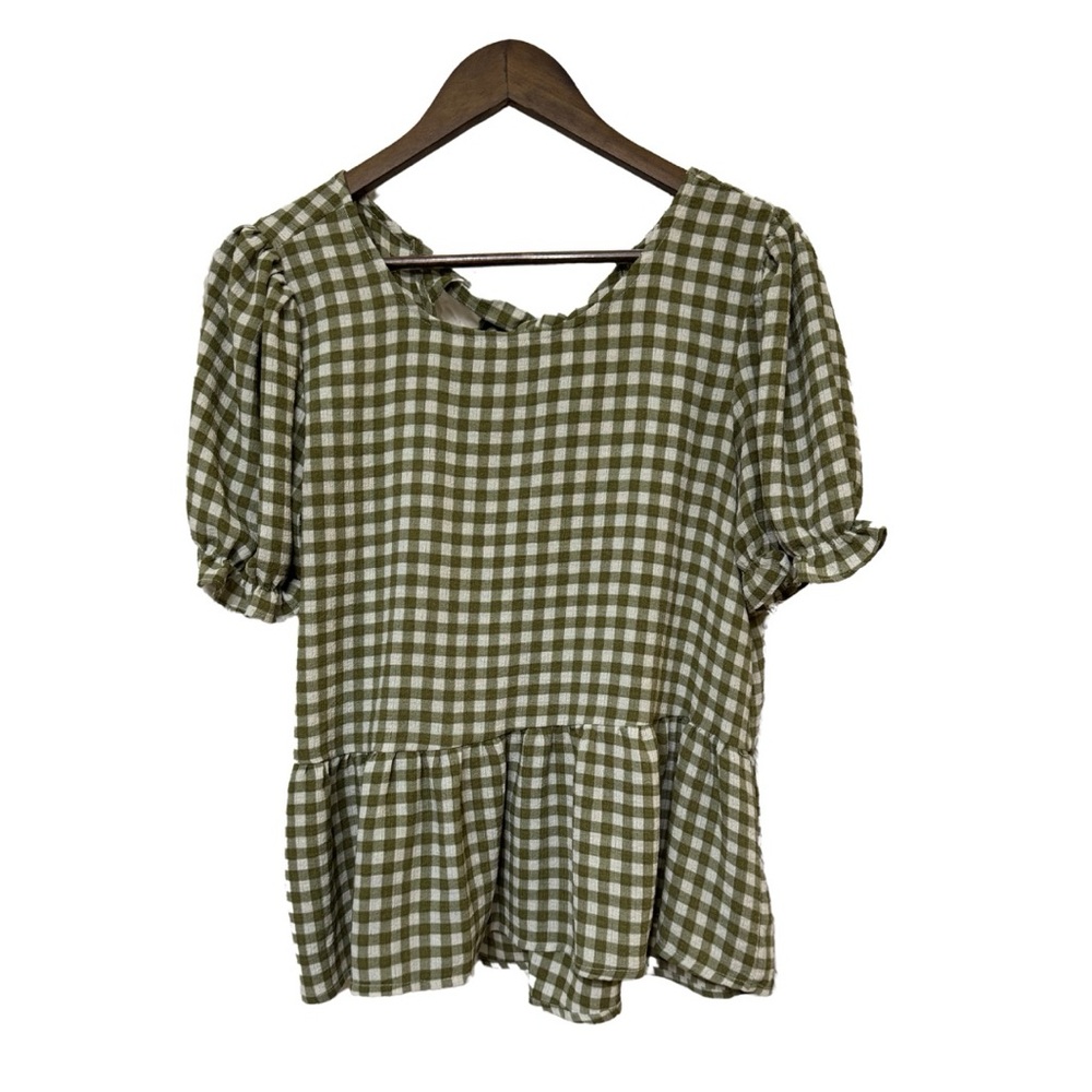 Gingham “Mine” Blouse - Medium